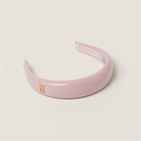 miu miu headband pink|miu hair clips.